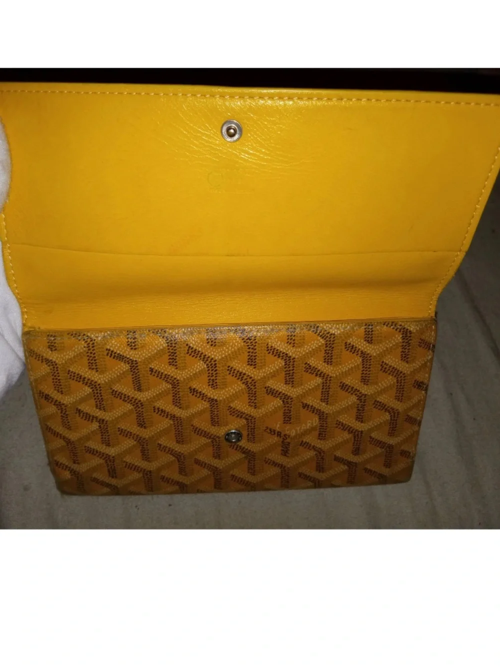 Goyard Yellow wallet-Authentic